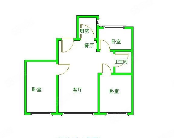 舍宅院里3室2厅1卫110㎡南北27.5万