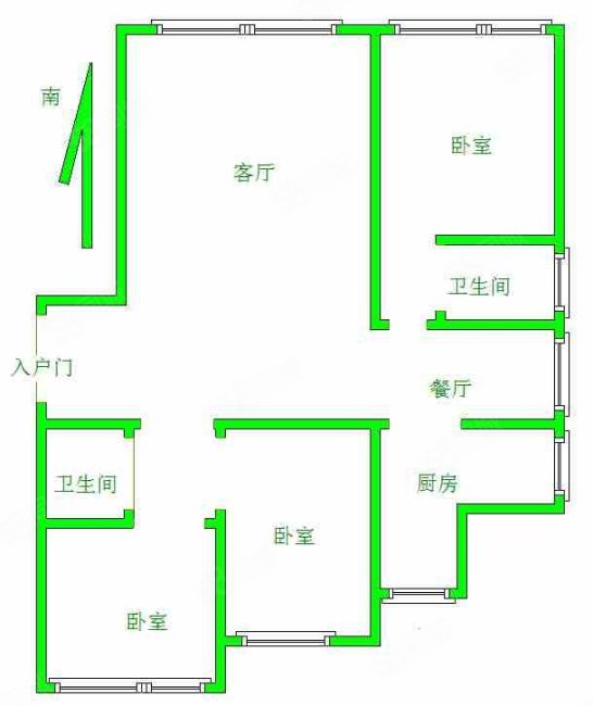 万锦枫泽湾3室2厅2卫142.44㎡南北136万