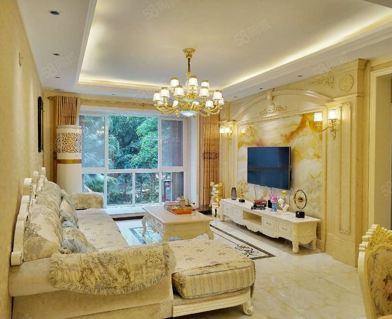 【10图】30多万装修 紧邻华商大三室 对中庭,水岸豪庭-自贡58同城