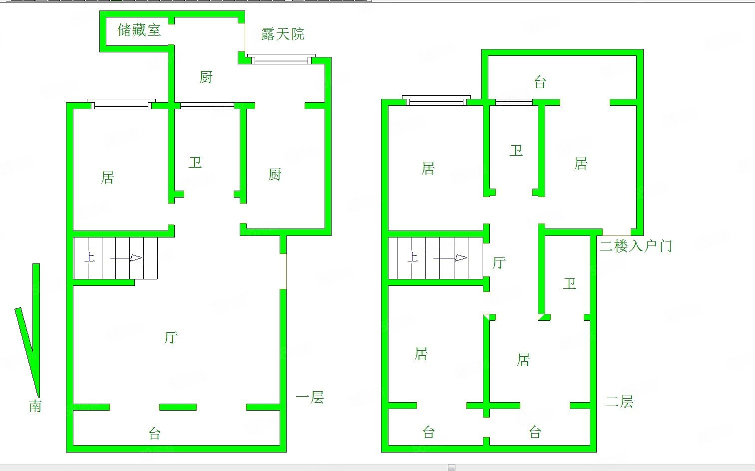 红顶花园北园5室2厅3卫211.5㎡南北660万