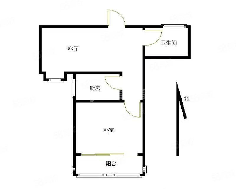 海尔山海湾1室1厅1卫59.35㎡南79万