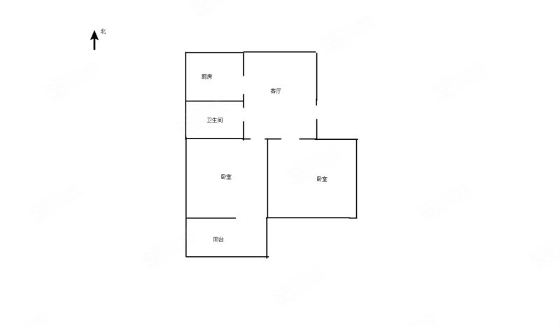 创业家园2室1厅1卫73㎡南北39万