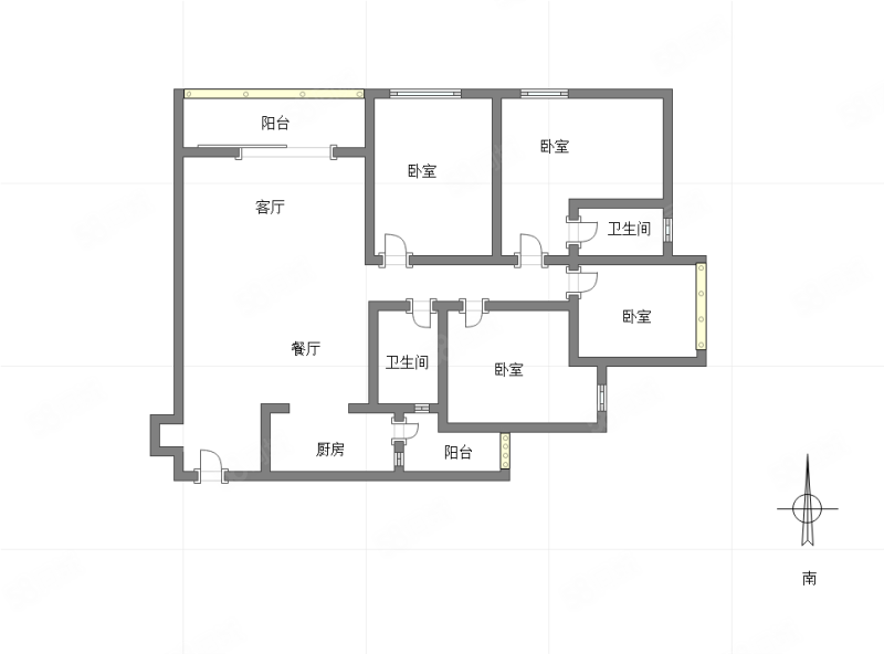 融汇温泉城童话里D区4室2厅2卫116.59㎡南121万