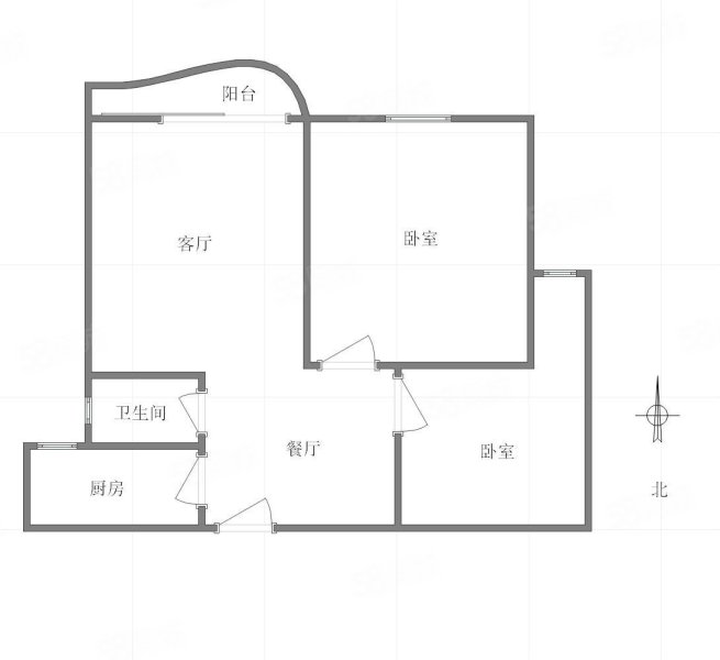 聚丰锦绣盛世2室1厅1卫84㎡西北95万