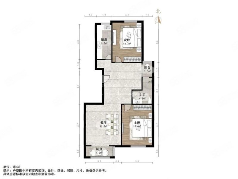 锦绣泉城2室2厅1卫108㎡南北163万