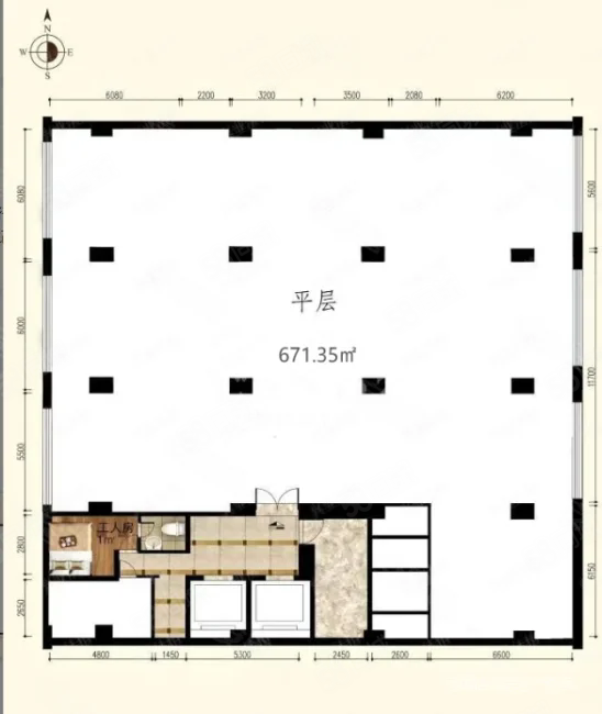 盤古大觀6室3廳5衛(wèi)666.67㎡南北4550萬