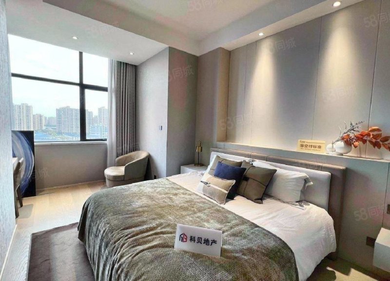 五轨交汇 全景落地窗 70年产权公寓 拎包入住,中福大厦-上海58同城