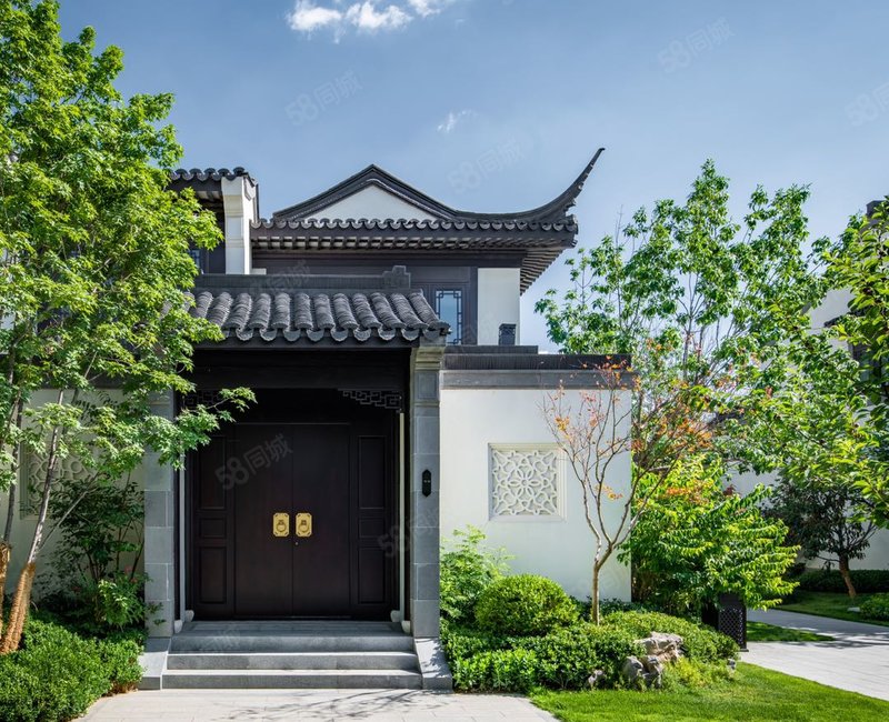 徽派建筑|现房精装|四季庭院|五重园林|,绿城桃李春风(别墅)-天津58