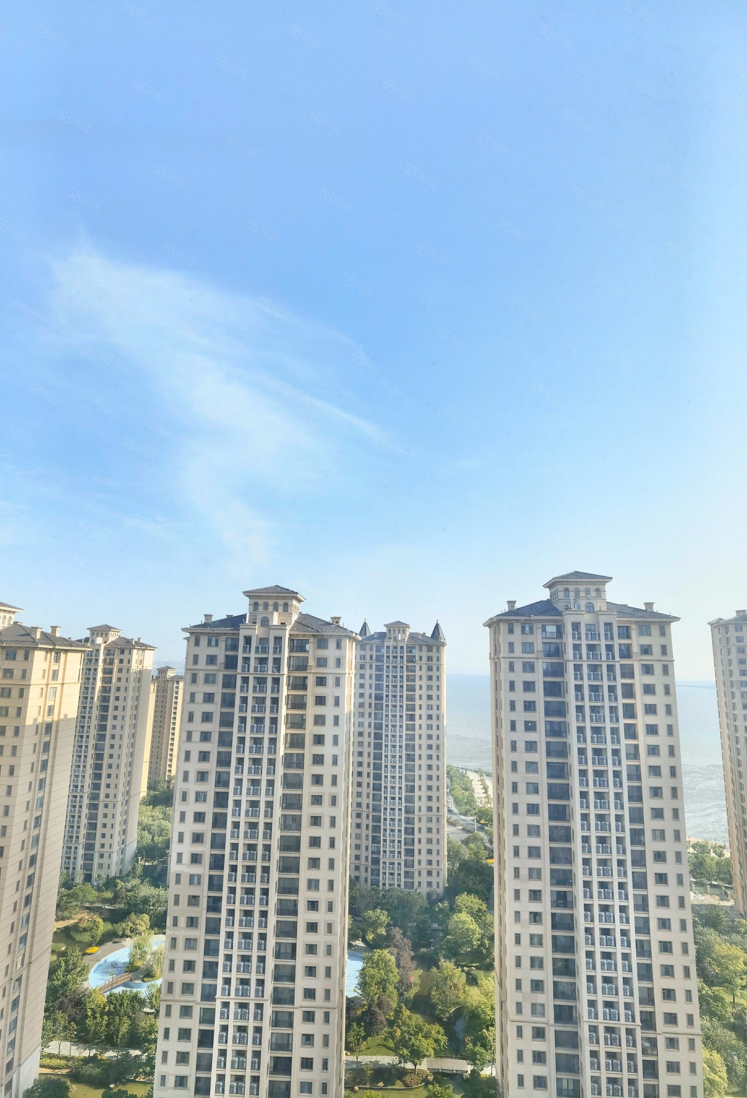 阳台已封干净整洁 精装未住一手房源,星河湾一号园-青岛58同城