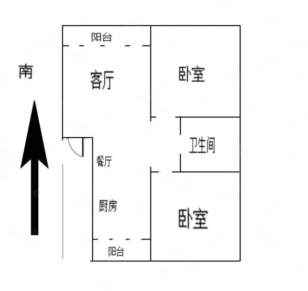 百旺家园C区3室2厅1卫115㎡南北47万