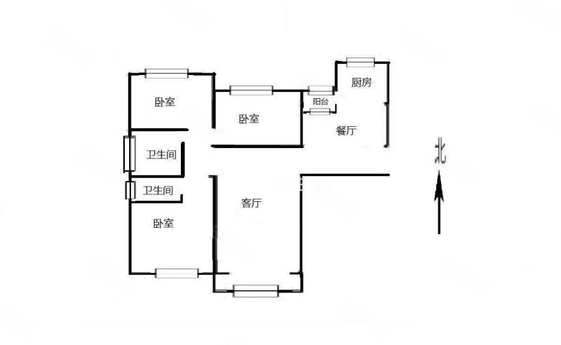 理想城(牧野)3室2厅2卫142㎡南北79.8万