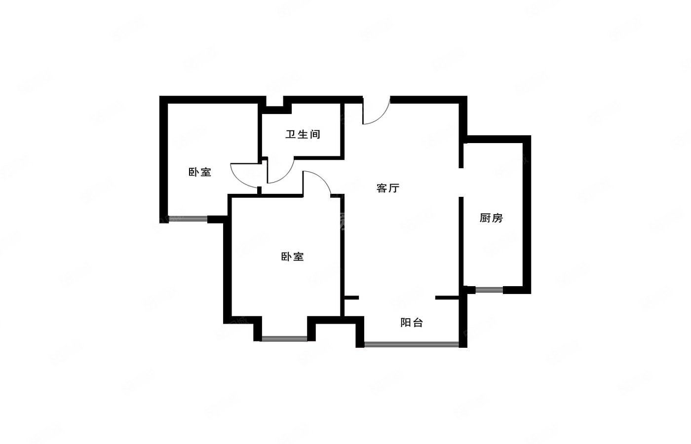【10图】经典双南户型 随时看房 采光很好很好 拎包入住 中铁华胥美邦
