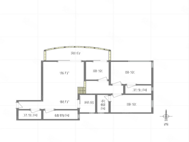 碧云花园3室2厅2卫150㎡西112万