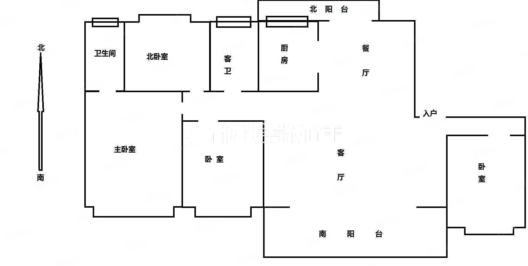 信阳碧桂园4室2厅2卫142㎡南北94万