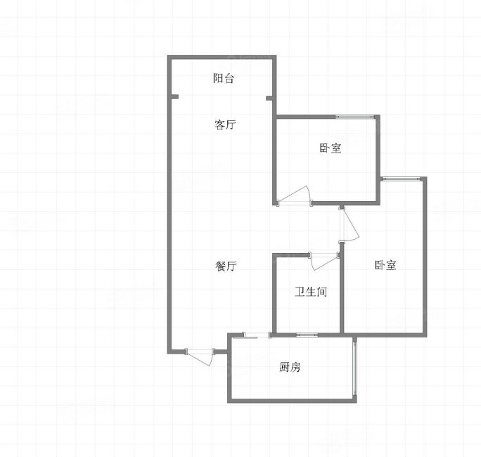 西城景秀2室2厅1卫97.5㎡南北80万