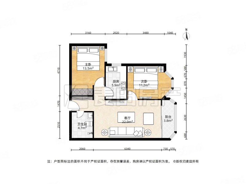 新景家园(西区)2室1厅1卫92.75㎡东980万