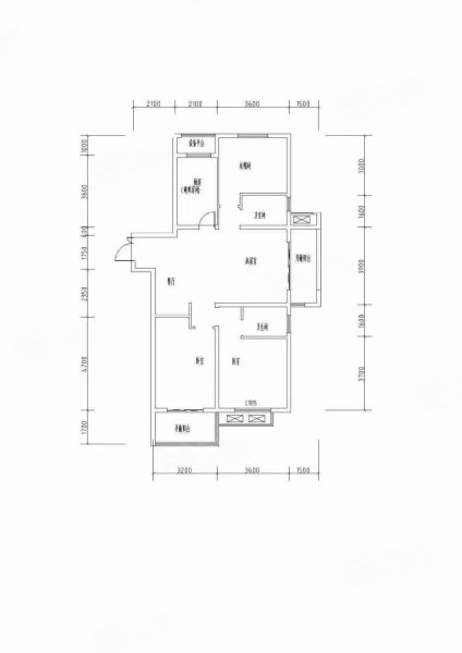 枫林学府3室2厅2卫123.62㎡南北110万