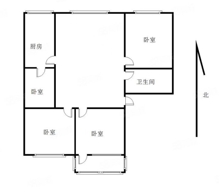 佳丽花园2室2厅1卫76㎡南北285万