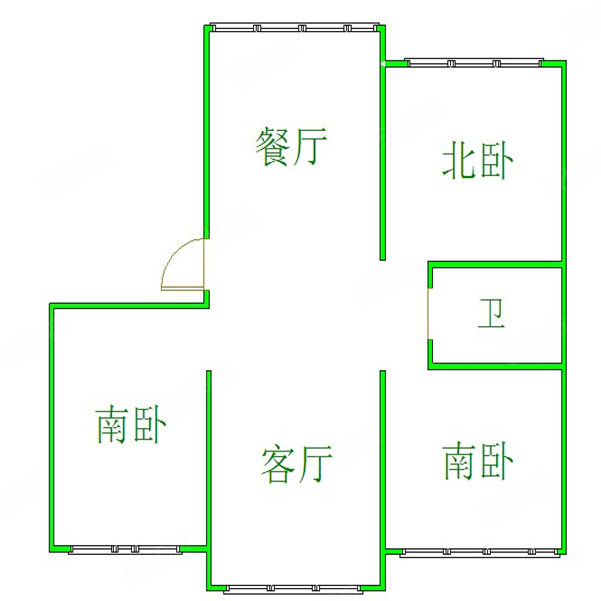 第九街区3室2厅2卫129.51㎡南北110万