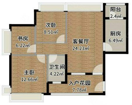 恒大雅苑3室2厅1卫92.78㎡南北230万