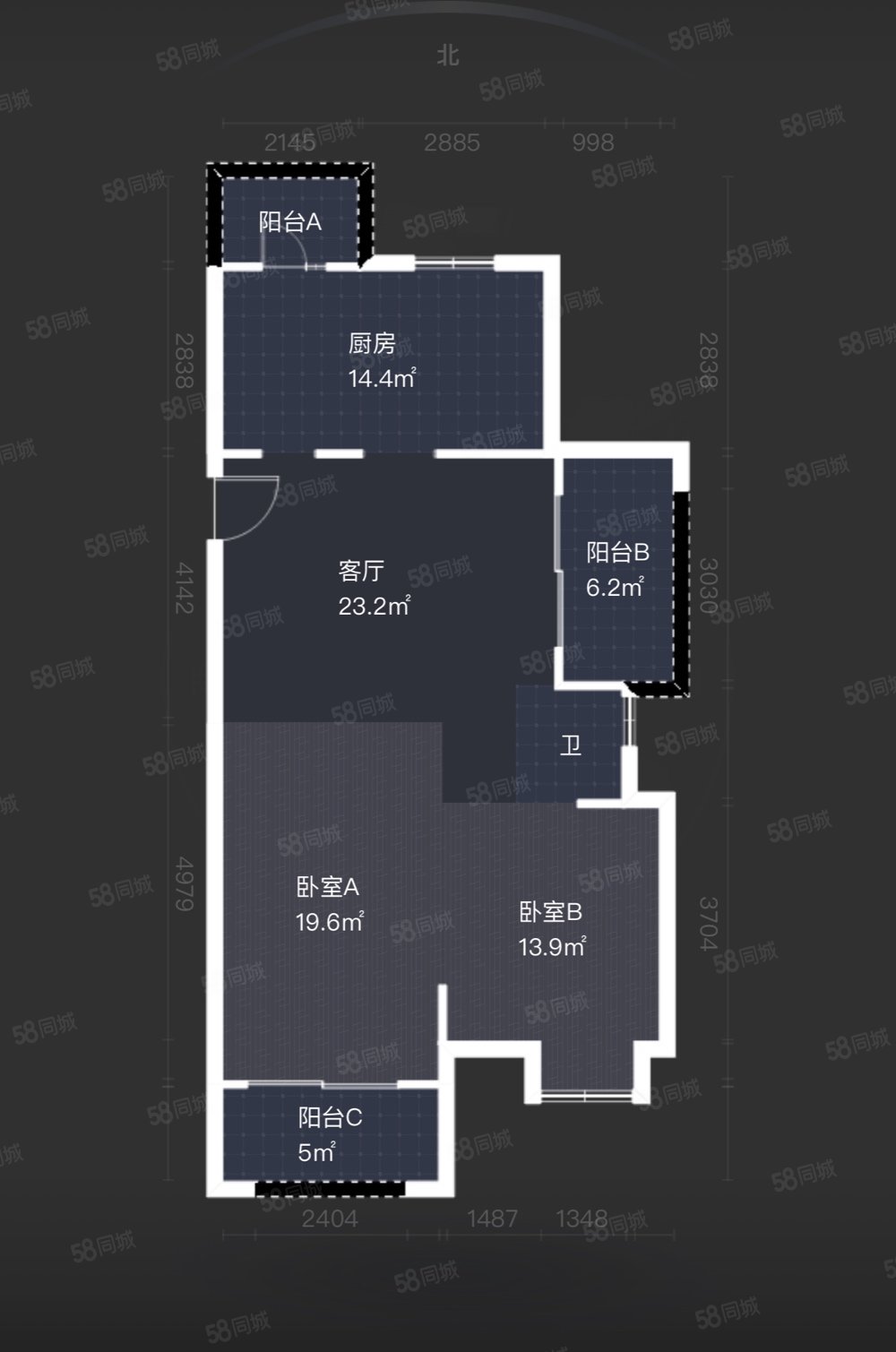 银亿东岸(紫家漕巷)3室2厅1卫111.41㎡南北358万