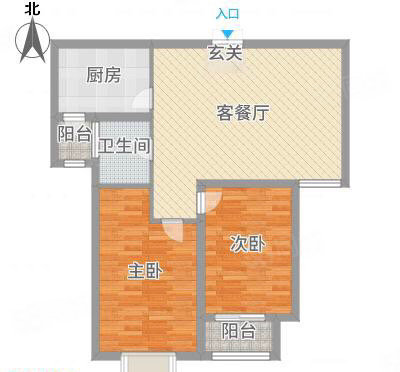 鹏欣领誉三期2室2厅1卫88.47㎡南北98.5万