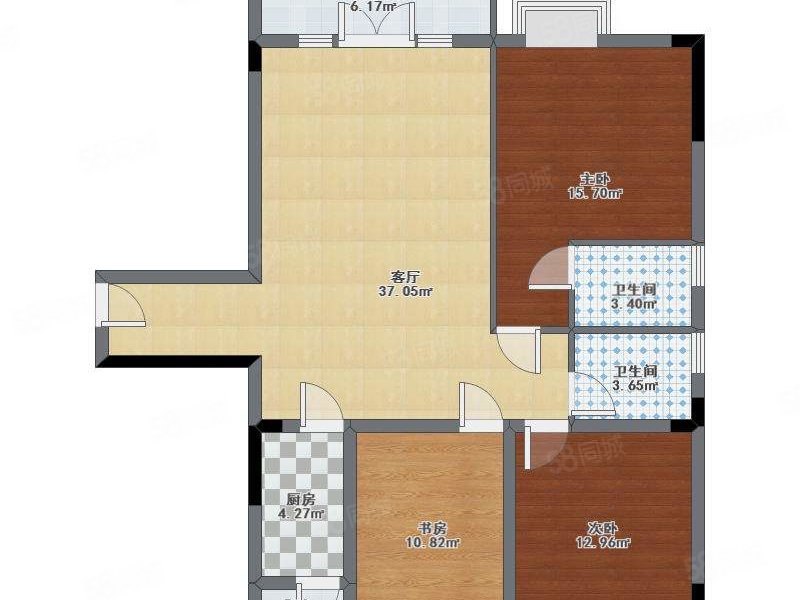 万达广场附近鹏利广场龙洲小学学位大三房南北通透采光好随时看房