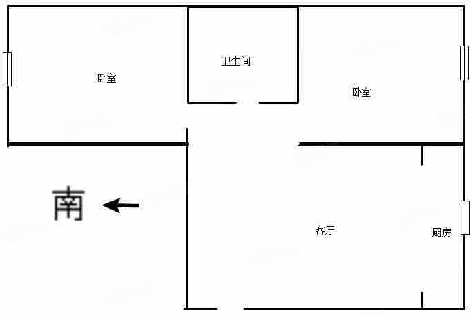 惠民西城2室1厅1卫63㎡南21万