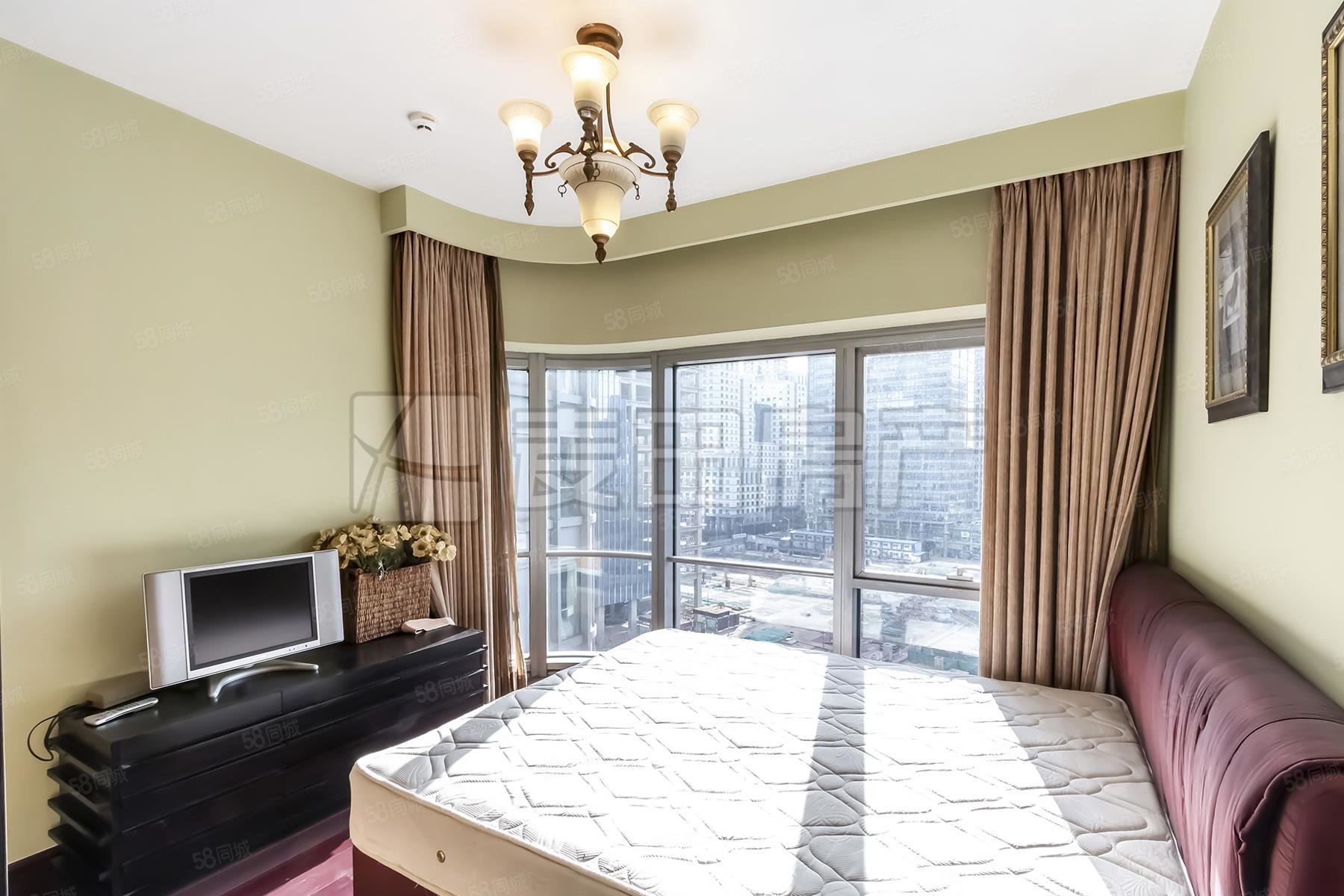 北京财富中心公寓2室2厅2卫123㎡西南1088万