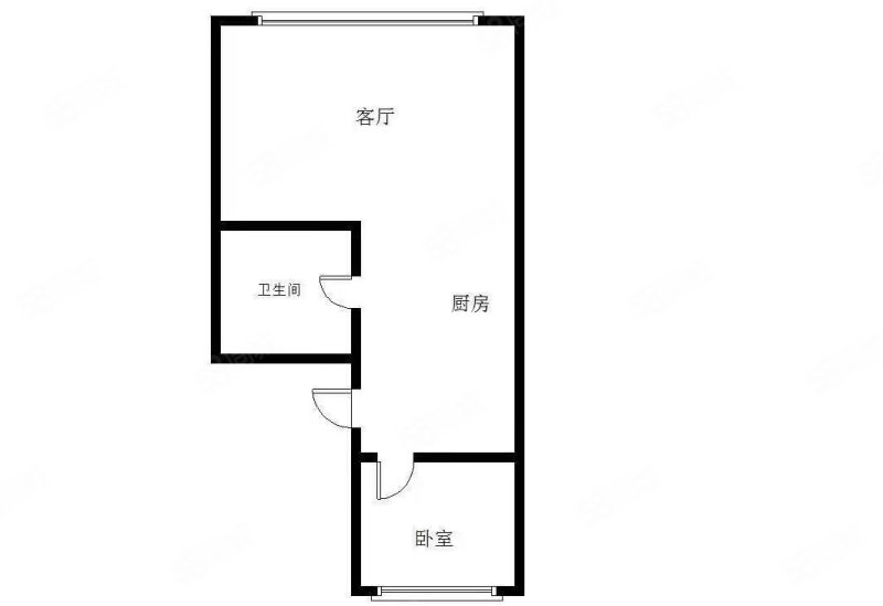 碧水社区1室1厅1卫50㎡南北21万