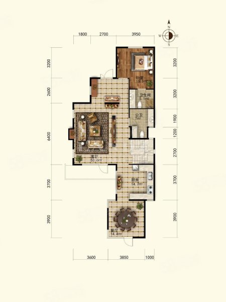 龙湾别墅4室5厅5卫385.25㎡东2399万