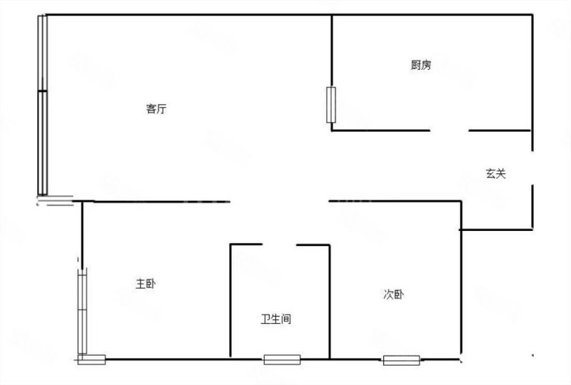 远大都市明珠(北区)2室1厅1卫108.3㎡南北93.8万