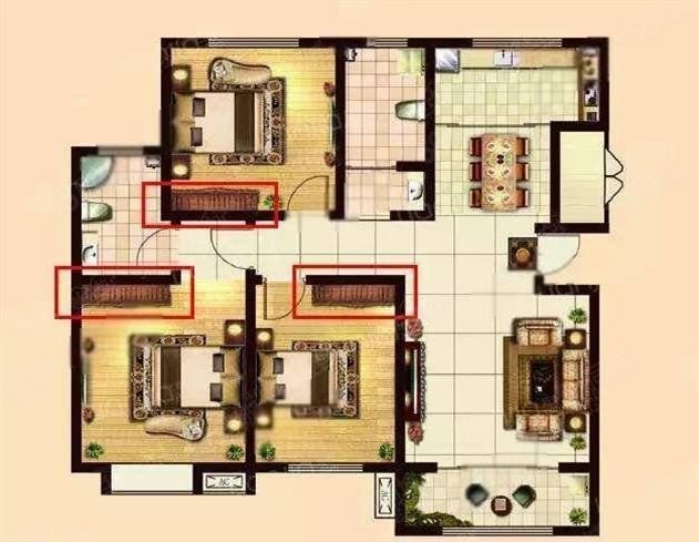 万泉生态花园小区3室2厅2卫96㎡南北76万