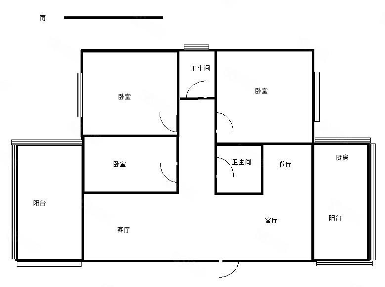 永春B区3室3厅2卫146㎡南北87.6万