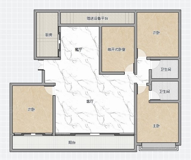 恒信君悦世家(寿光)4室2厅2卫163.95㎡南北129.9万