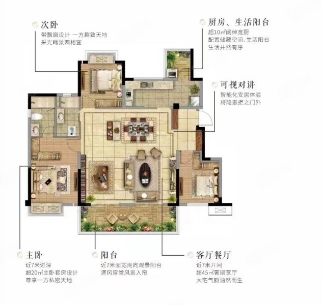 保利和府4室2厅2卫130㎡南北78万