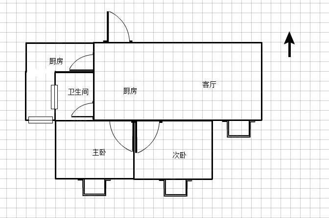 恒安新东城雅园A1区2室2厅1卫90.8㎡南北79.8万