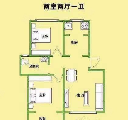 兴桐鑫城八区2室2厅1卫88㎡南北66万