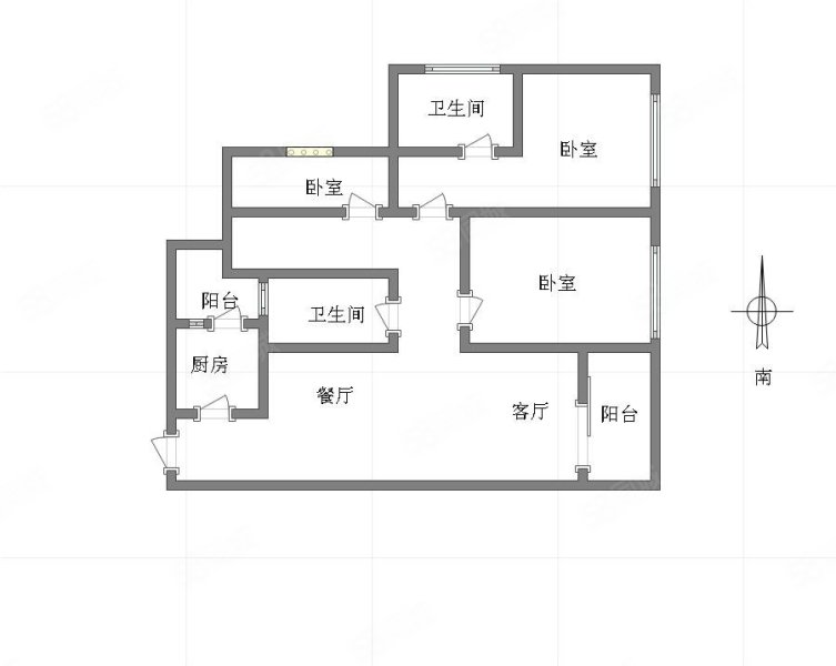 中交中央公园和颂3室2厅2卫95.41㎡南102万