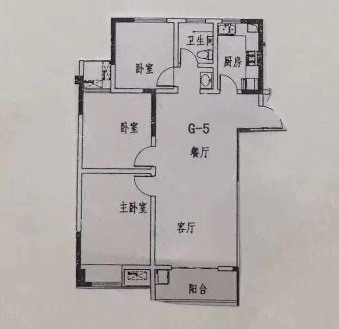 宝翔金域蓝湾(西区)3室2厅2卫120㎡南北61.8万