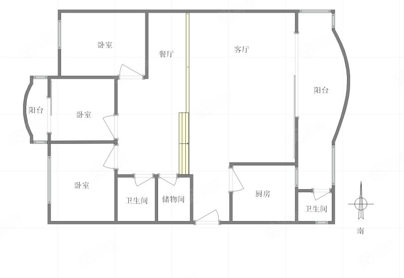 三木花园4室2厅2卫56㎡南北50万