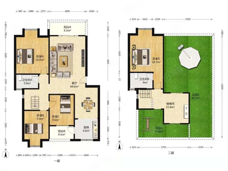 龙城1号3室2厅2卫150㎡南北210万