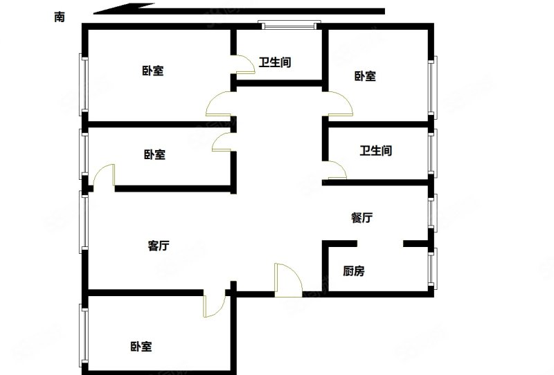 都丽华府4室2厅2卫148㎡南北438万