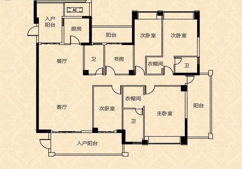 文山世纪名苑5室2厅4卫285㎡东南186万