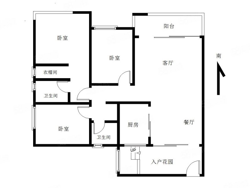 岭南新世界3室2厅2卫114.03㎡南570万