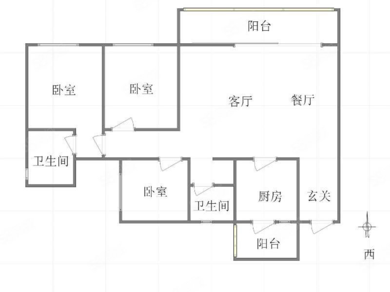 龙湖香港置地学樘府(二期)3室2厅2卫99㎡南148万