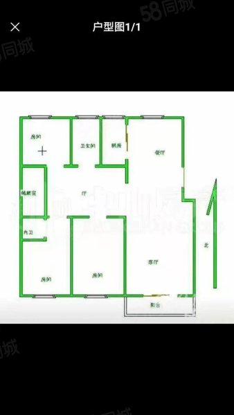 中央花园(高安)3室2厅2卫137㎡南北107万