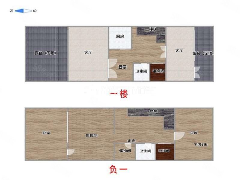 荣和公园墅4室3厅4卫377㎡南北900万