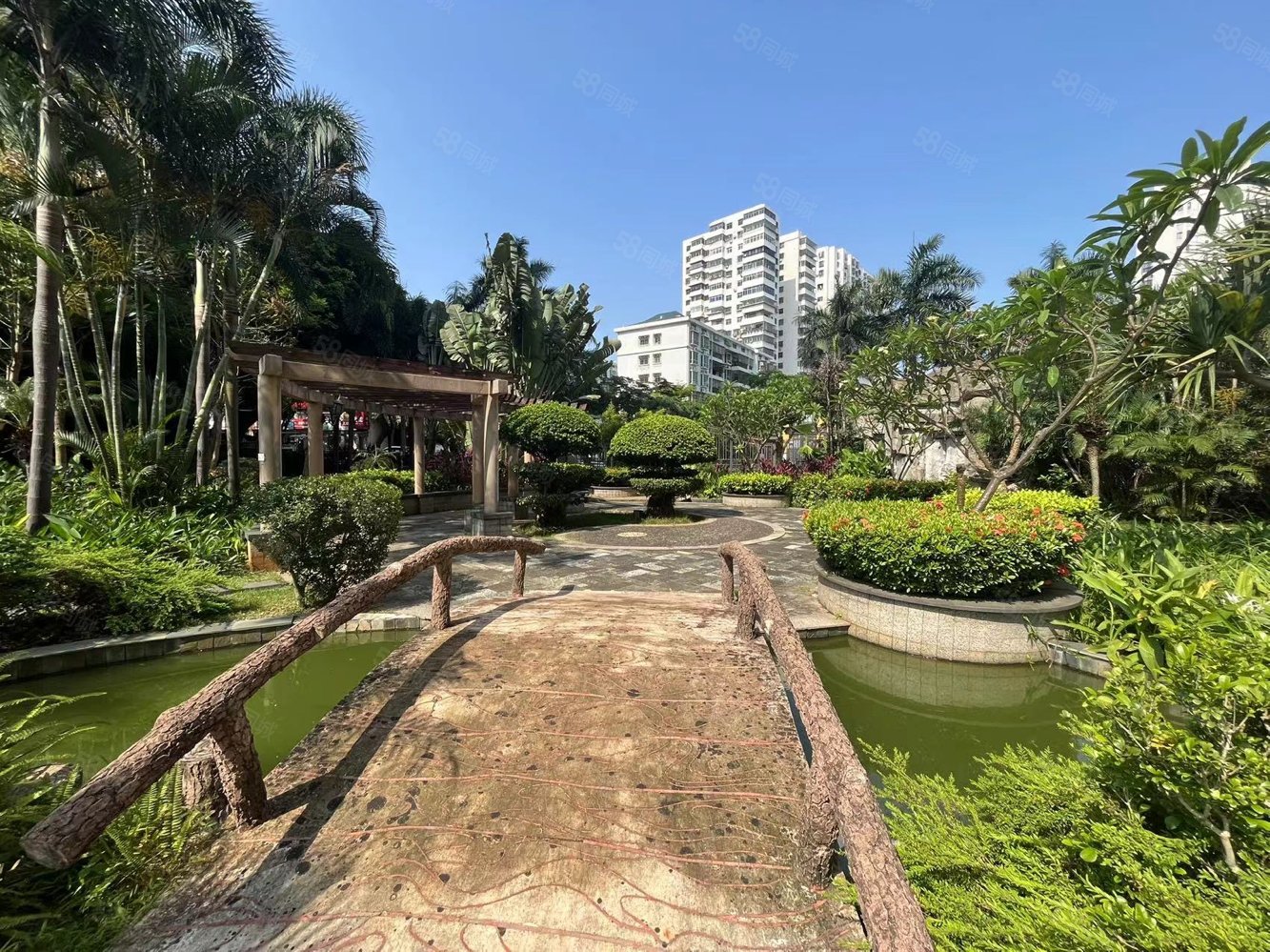 海口世贸海口湾万绿园附近花园小区大两房车位充足,濠江花园-海口58