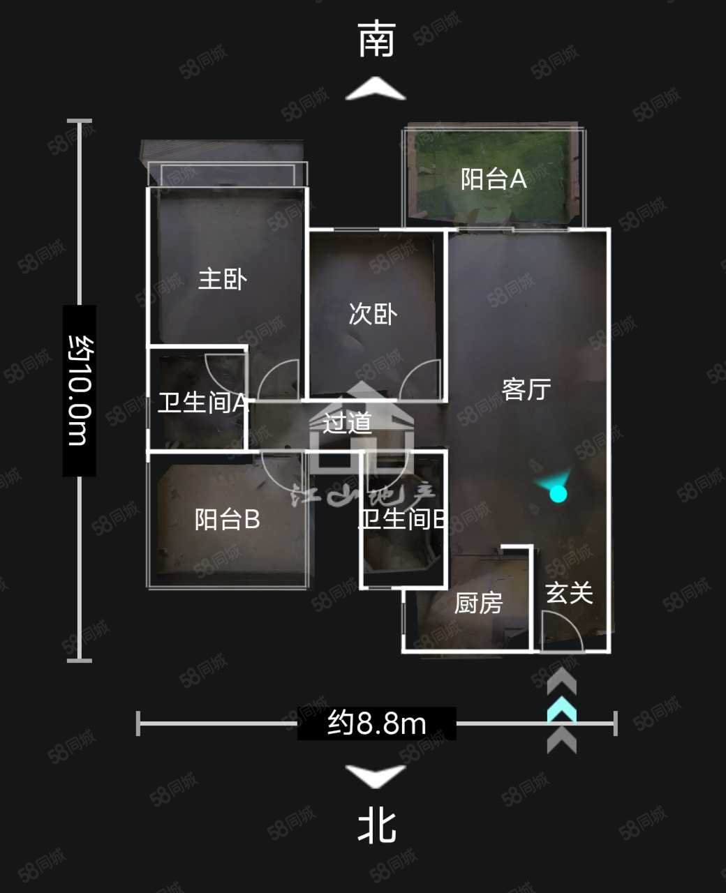 华润江南中心3室0厅0卫89㎡东110万